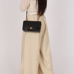 Chanel Small Diana Flap Black Lambskin 24K GP