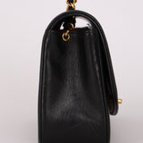 Chanel Small Diana Flap Black Lambskin 24K GP