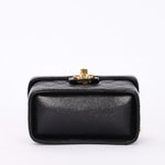 Ultra-Rare Chanel Mini Square Vanity Bag Black Caviar 1997 24K GP