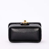 Ultra-Rare Chanel Mini Square Vanity Bag Black Caviar 1997 24K GP