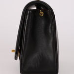 Chanel Small Diana Flap Black Lambskin 24K GP