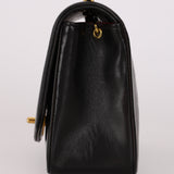 Chanel Small Diana Flap Black Lambskin 24K GP