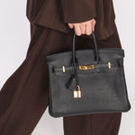 Hermès Birkin 25 Noir Togo Retourne 2009 GHW