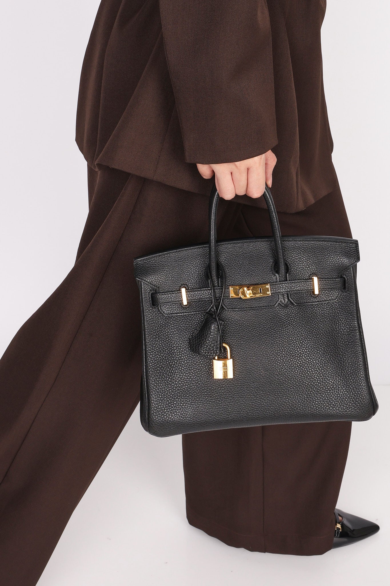 Hermès Birkin 25 Noir Togo Retourne 2009 GHW