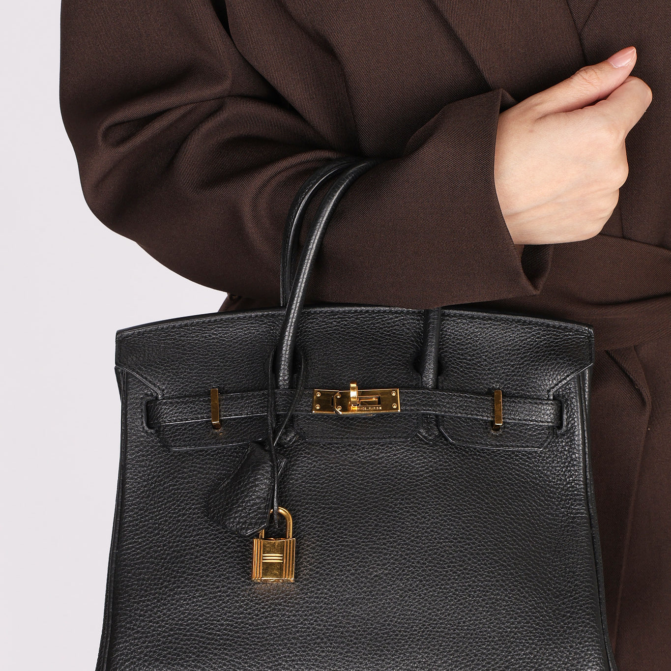Hermès Birkin 25 Noir Togo Retourne 2009 GHW