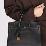 Hermès Birkin 25 Noir Togo Retourne 2009 GHW