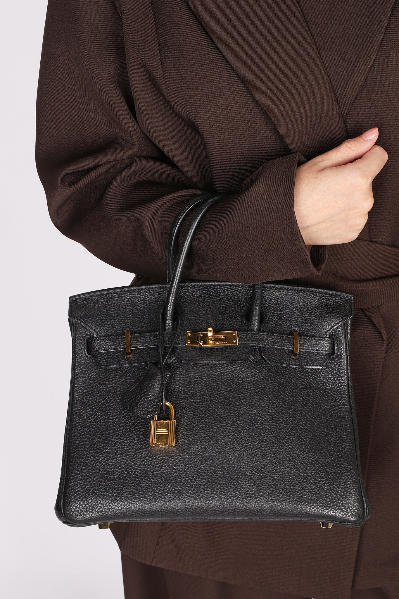 Hermès Birkin 25 Noir Togo Retourne 2009 GHW