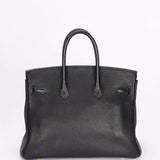 Hermès Birkin 25 Noir Togo Retourne 2009 GHW