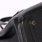 Hermès Birkin 25 Noir Togo Retourne 2009 GHW