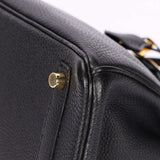 Hermès Birkin 25 Noir Togo Retourne 2009 GHW