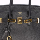 Hermès Birkin 25 Noir Togo Retourne 2009 GHW