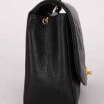 Chanel Medium Diana Flap Black Caviar 24K GP