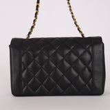 Chanel Medium Diana Flap Black Caviar 24K GP
