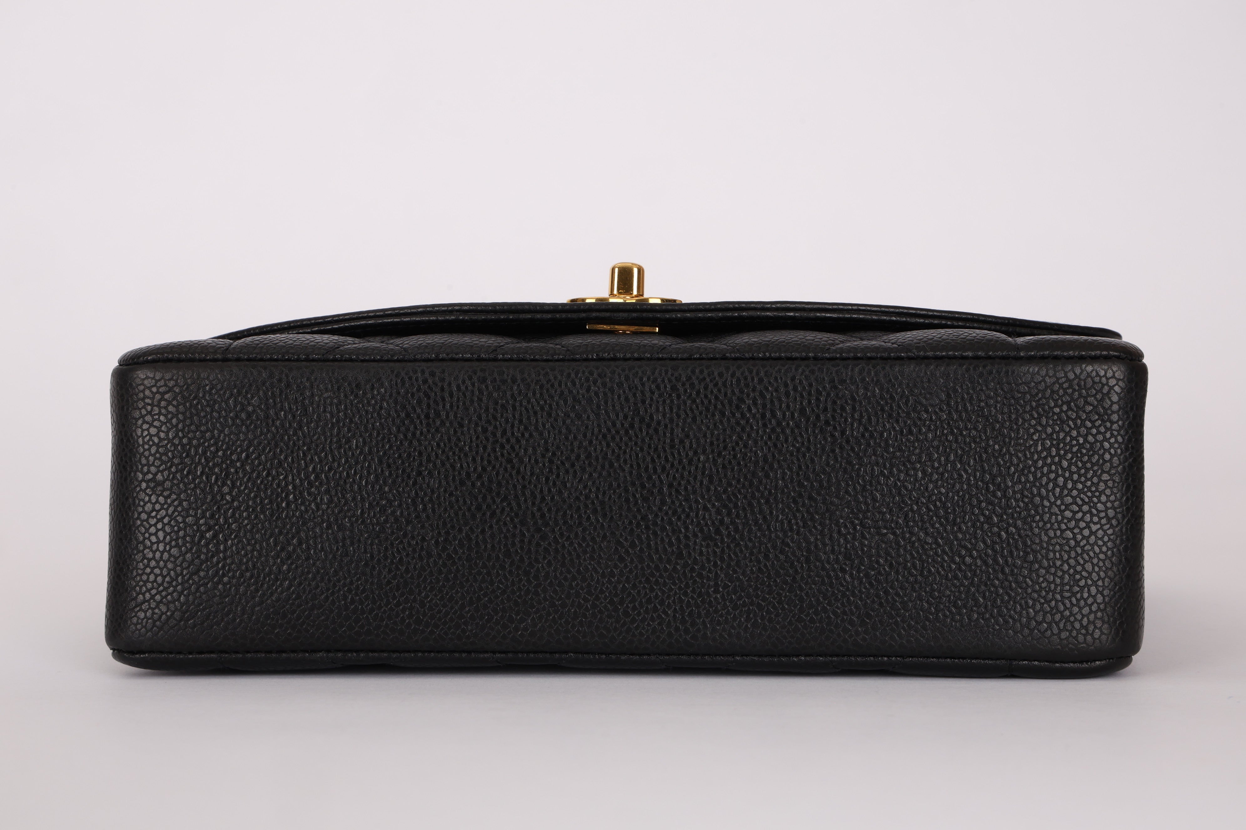 Chanel Medium Diana Flap Black Caviar 24K GP