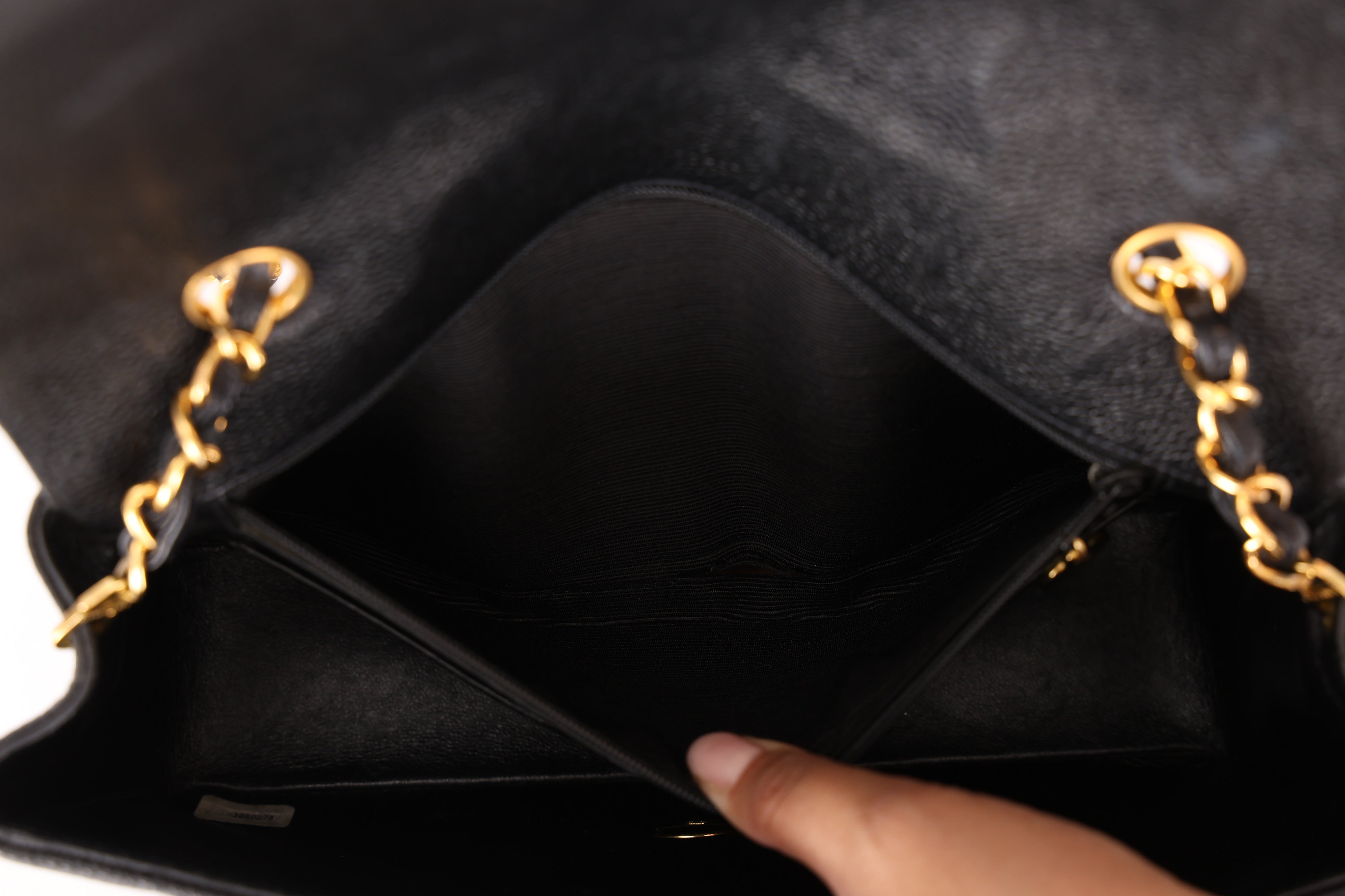 Chanel Medium Diana Flap Black Caviar 24K GP