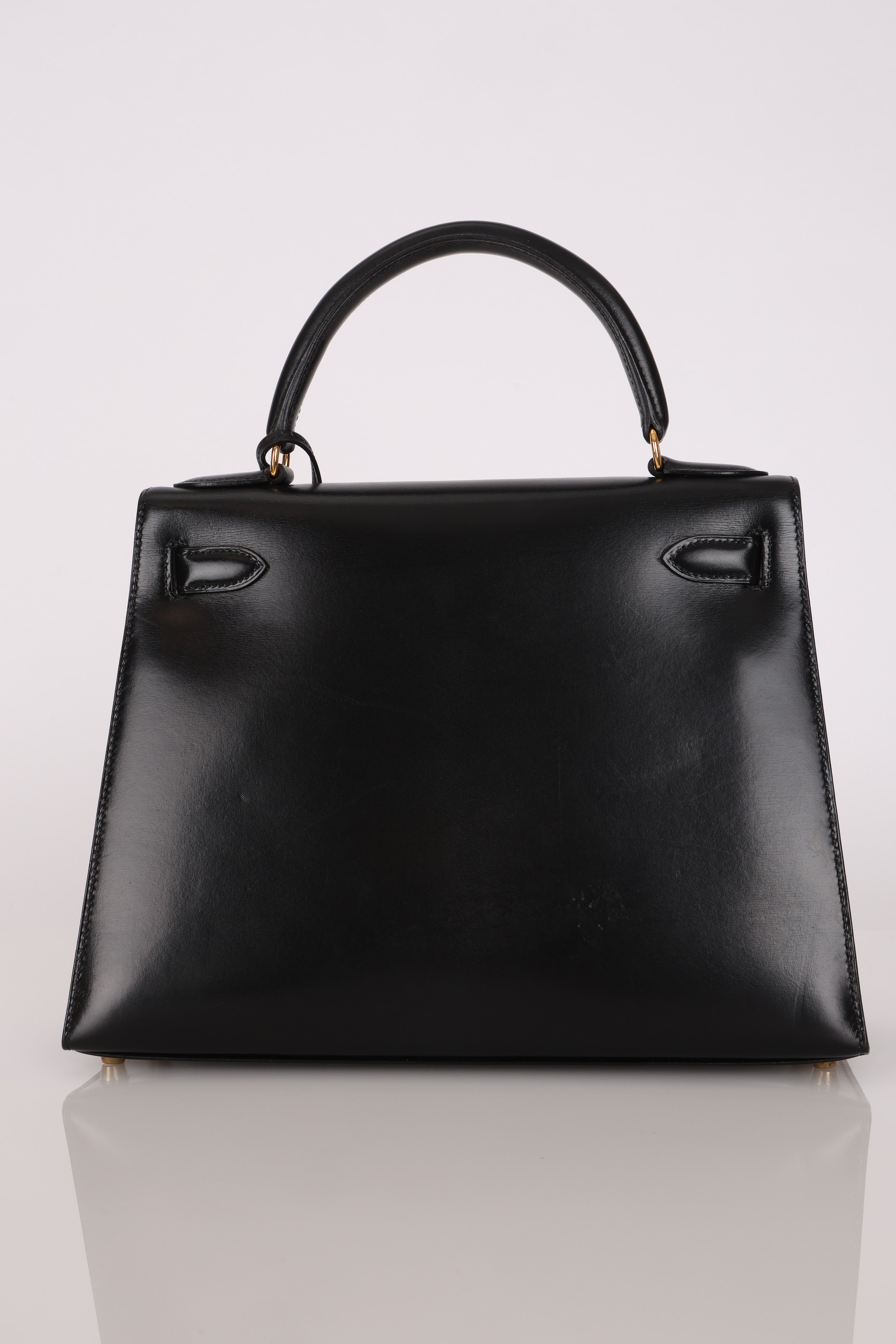Hermès Kelly 28 Noir Box GHW