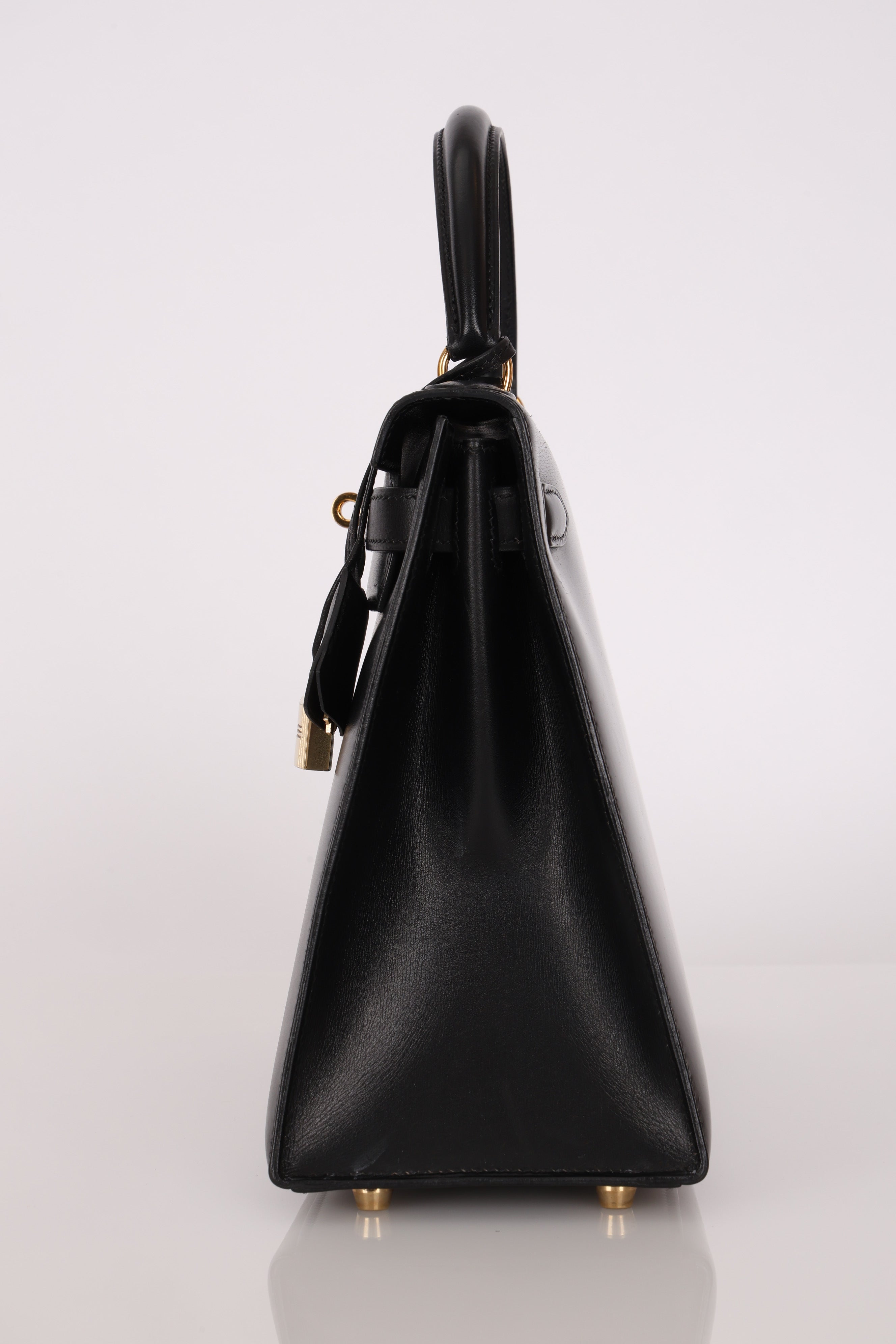 Hermès Kelly 28 Noir Box GHW
