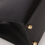 Hermès Kelly 28 Noir Box GHW