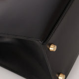 Hermès Kelly 28 Noir Box GHW