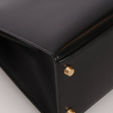 Hermès Kelly 28 Noir Box GHW