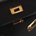 Hermès Kelly 28 Noir Box GHW