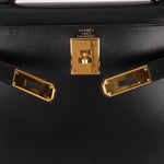 Hermès Kelly 28 Noir Box GHW