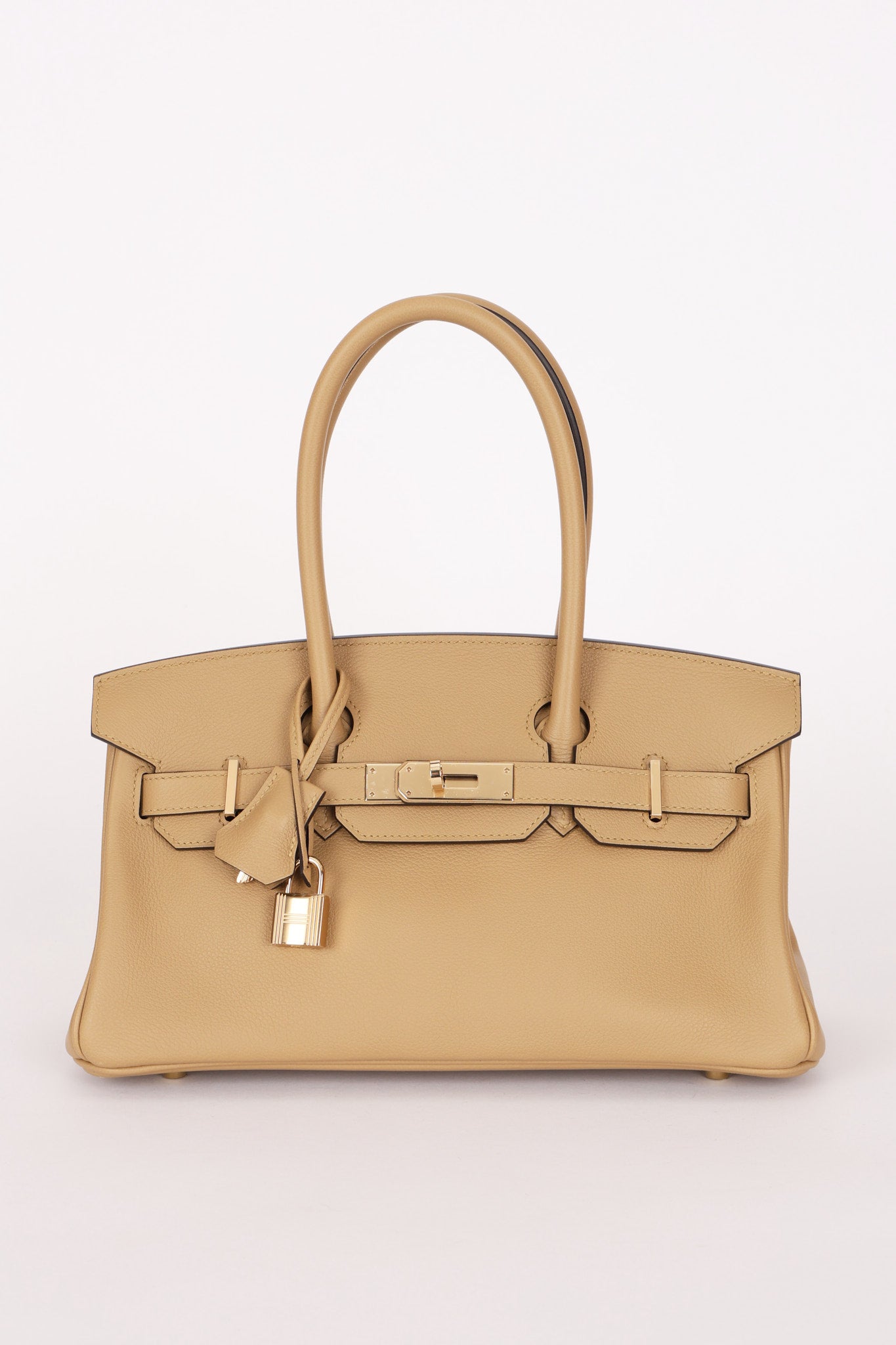 Limited Edition Hermès Shoulder Birkin Light 29 Poussière Evercolor Retourne 2025 PBHW