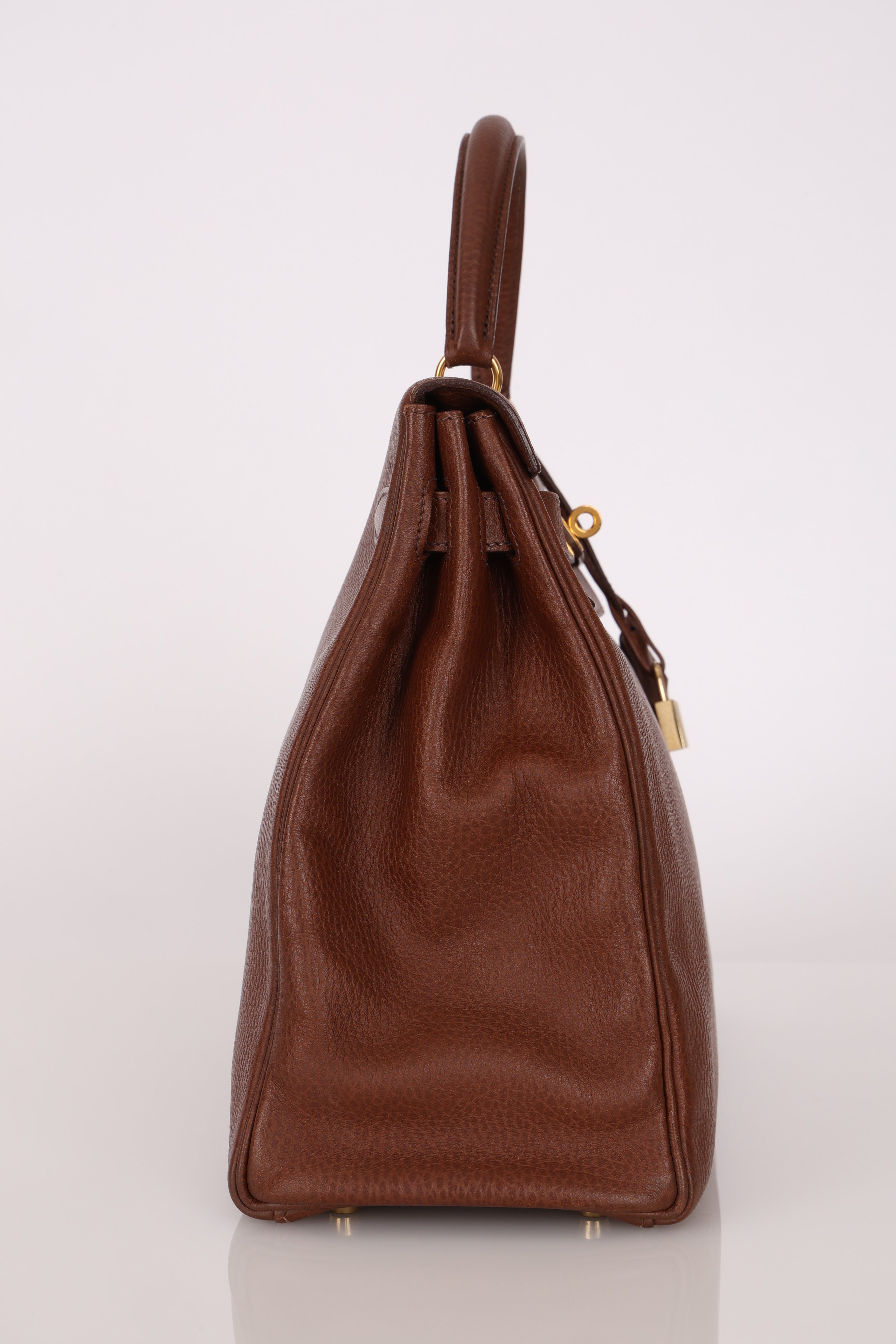 Hermès Kelly 35 Marron Ardennes GHW