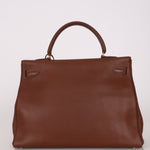Hermès Kelly 35 Marron Ardennes GHW