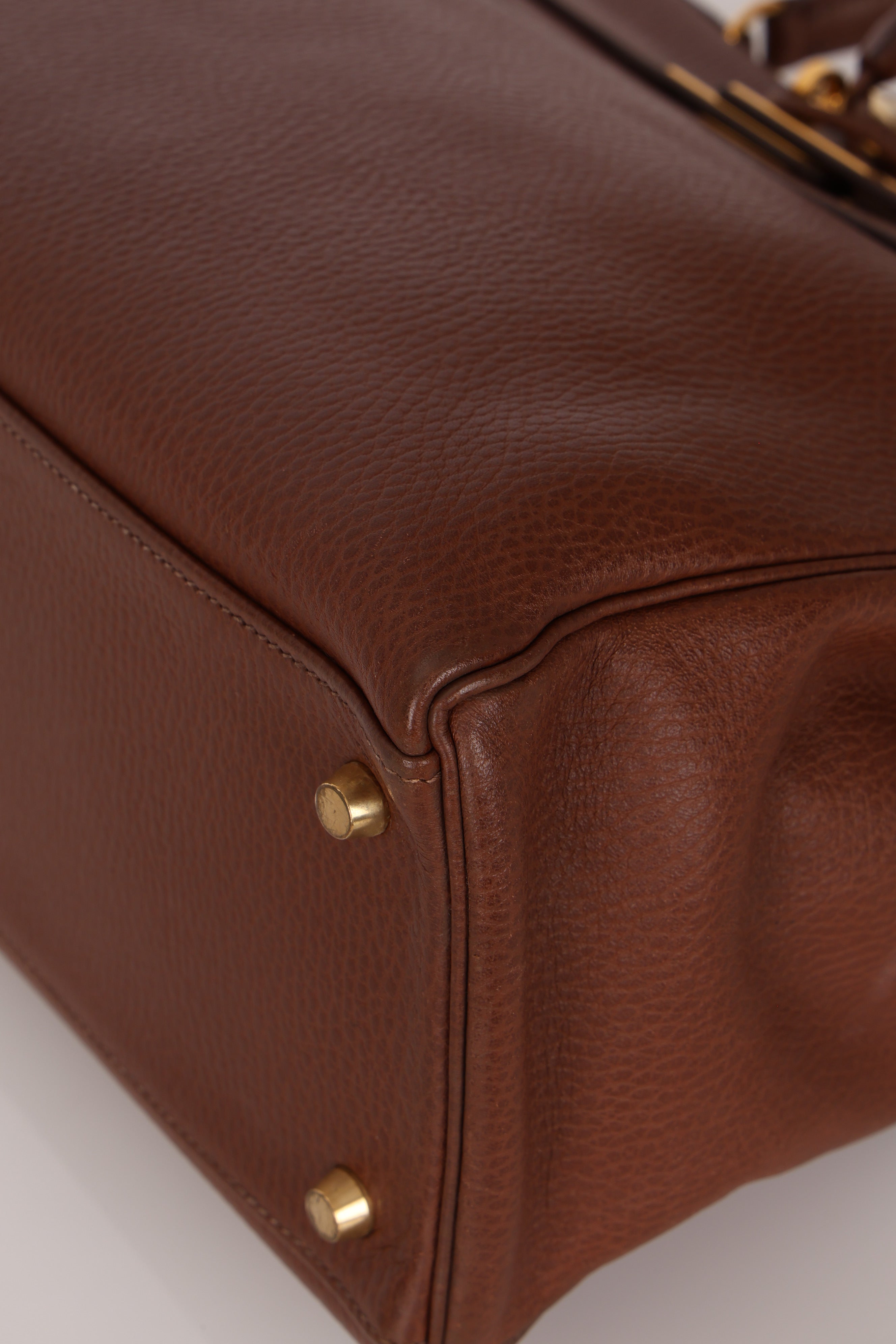 Hermès Kelly 35 Marron Ardennes GHW
