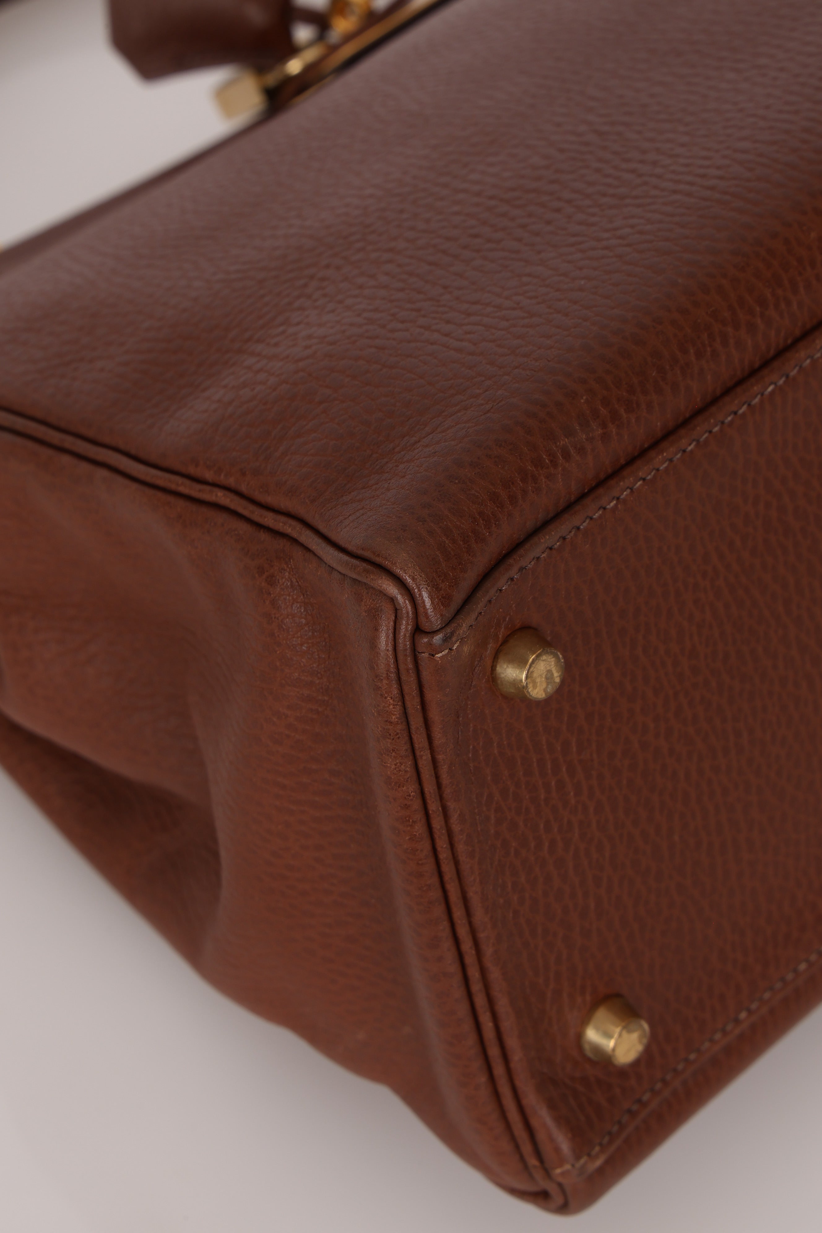 Hermès Kelly 35 Marron Ardennes GHW