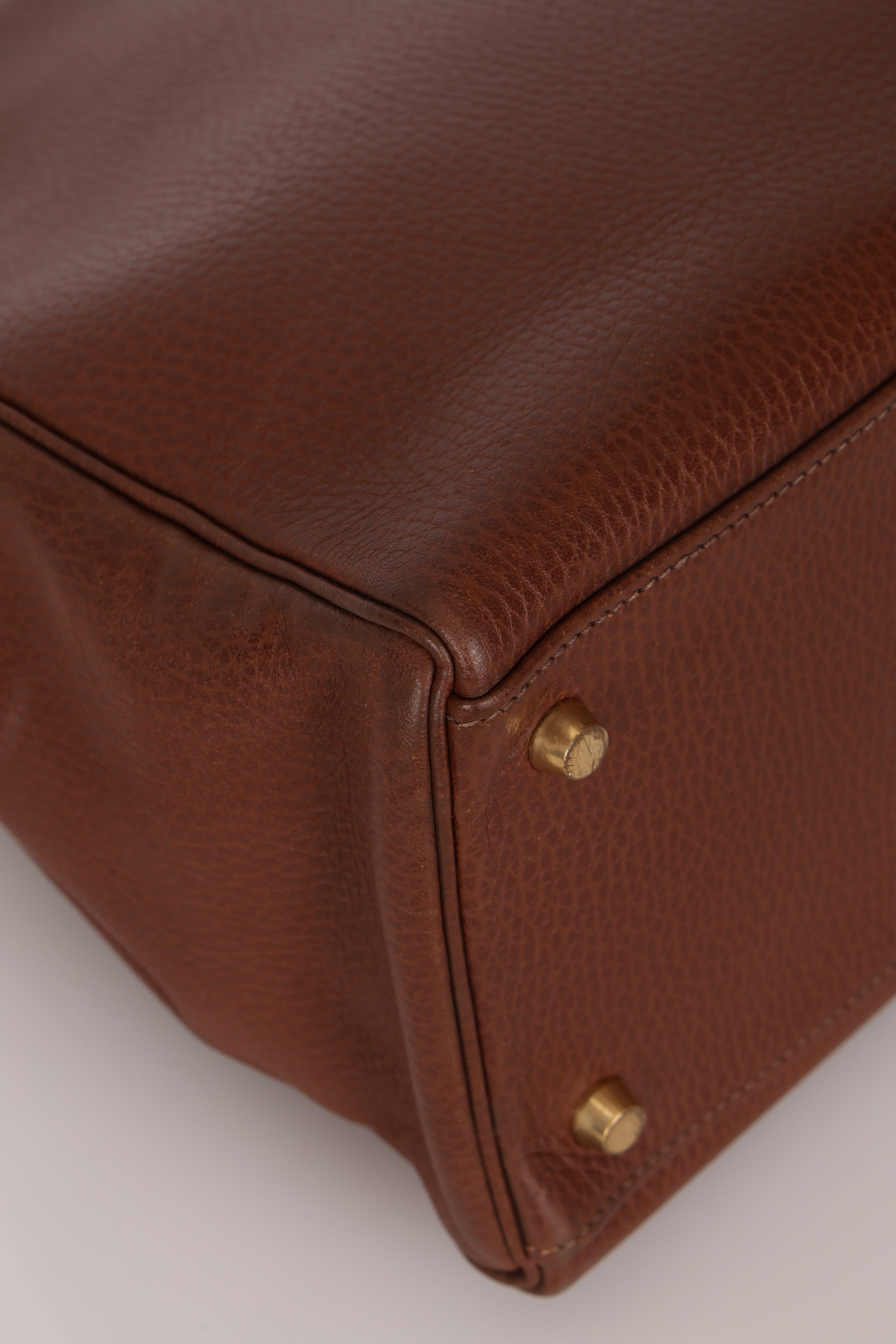 Hermès Kelly 35 Marron Ardennes GHW