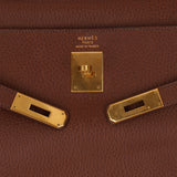 Hermès Kelly 35 Marron Ardennes GHW