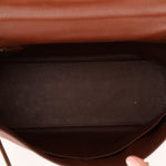 Hermès Kelly 35 Marron Ardennes GHW