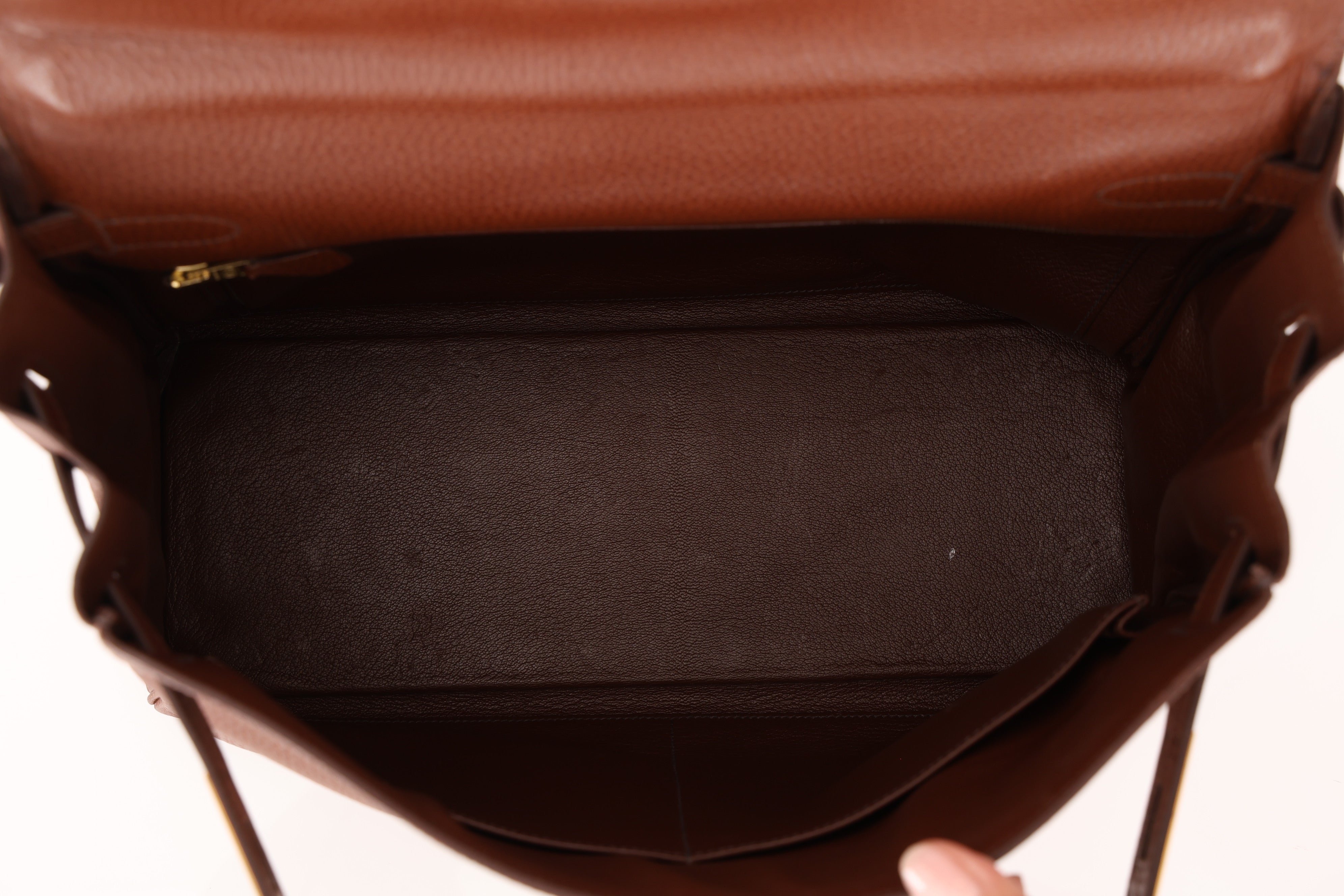 Hermès Kelly 35 Marron Ardennes GHW