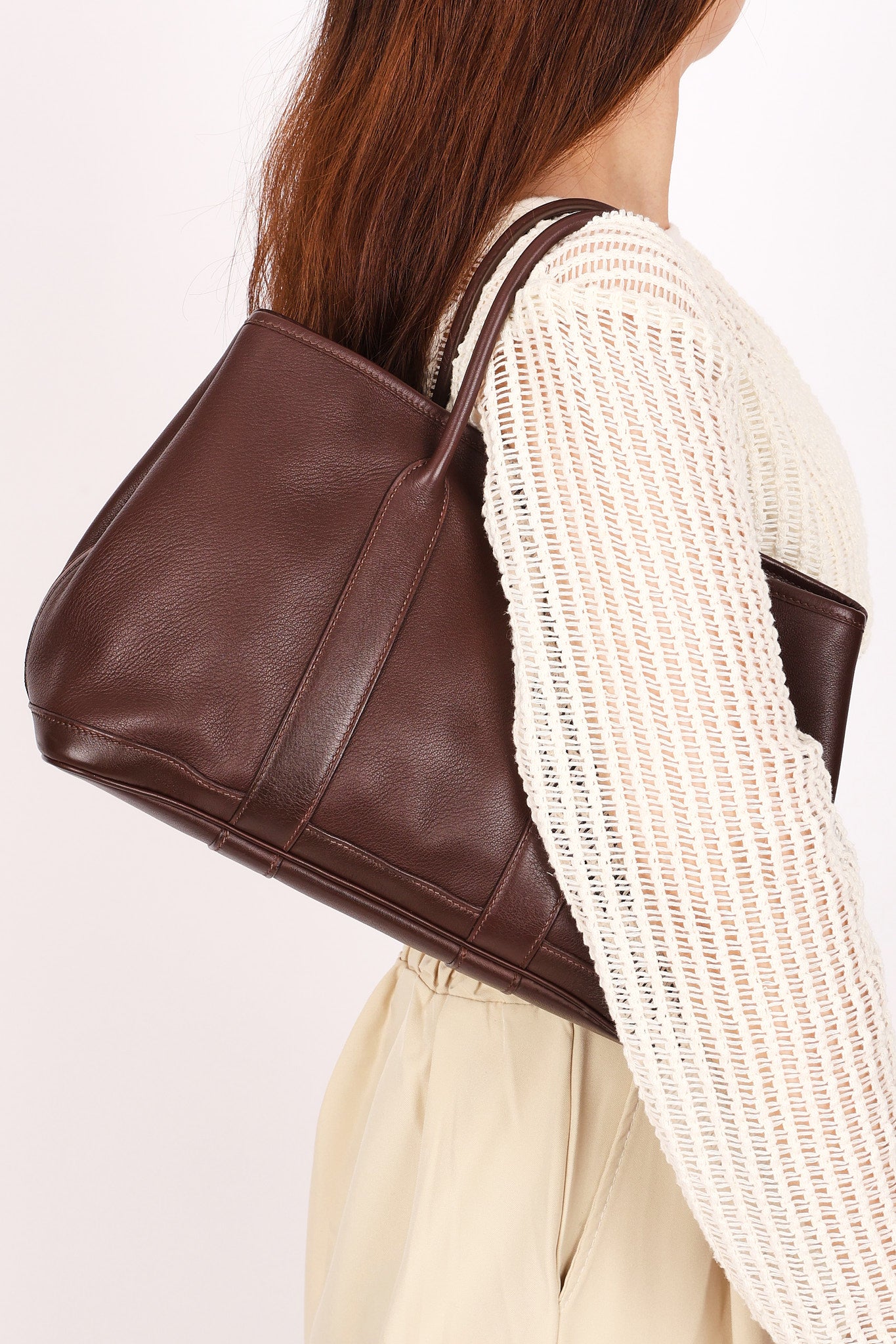 Hermès Garden Party TPM Swift Havane 2005 PHW