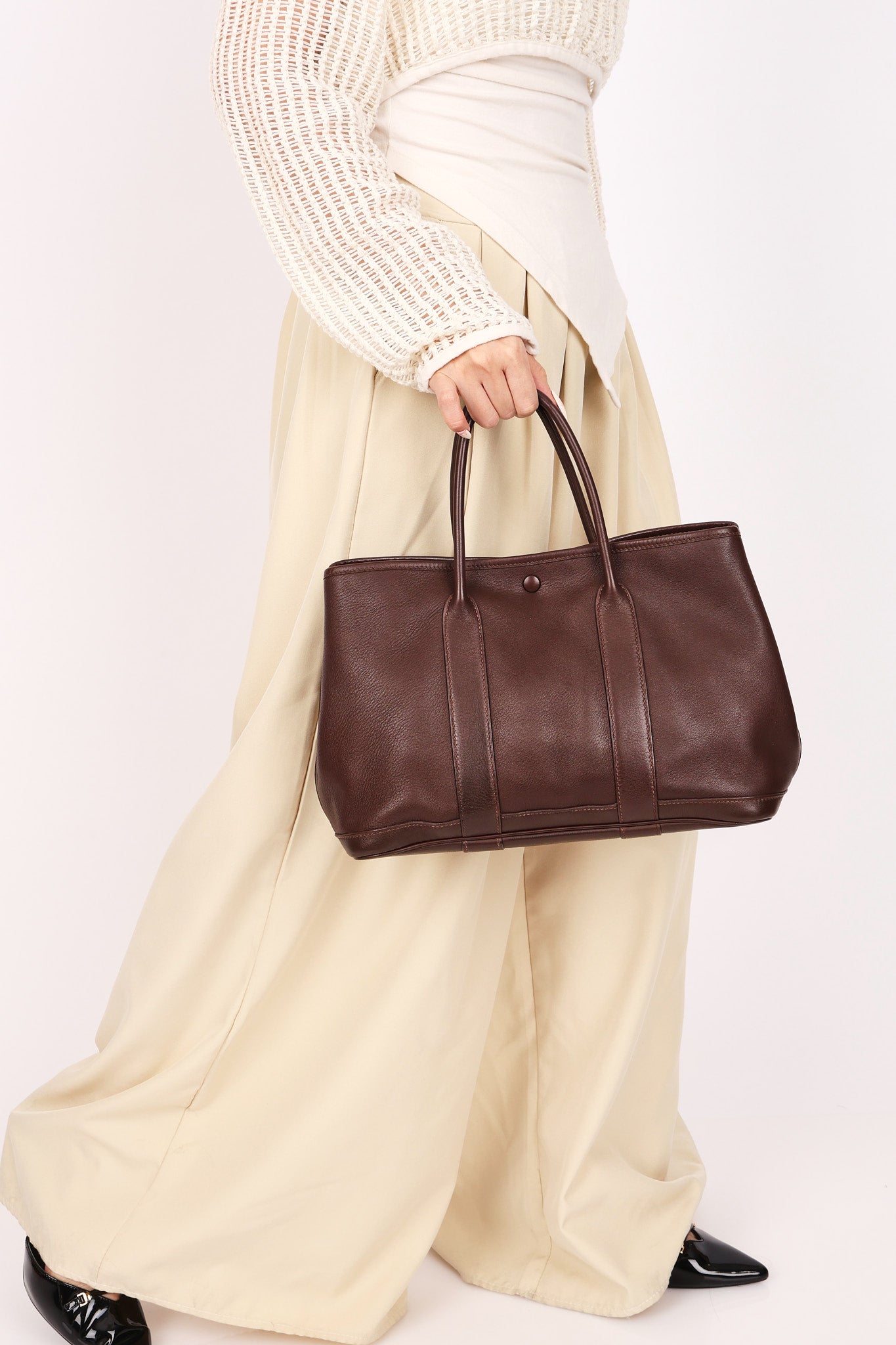 Hermès Garden Party TPM Swift Havane 2005 PHW