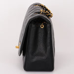 Chanel Small Diana Flap Black Caviar 24K GP
