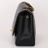 Chanel Small Diana Flap Black Caviar 24K GP