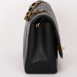 Chanel Small Diana Flap Black Caviar 24K GP