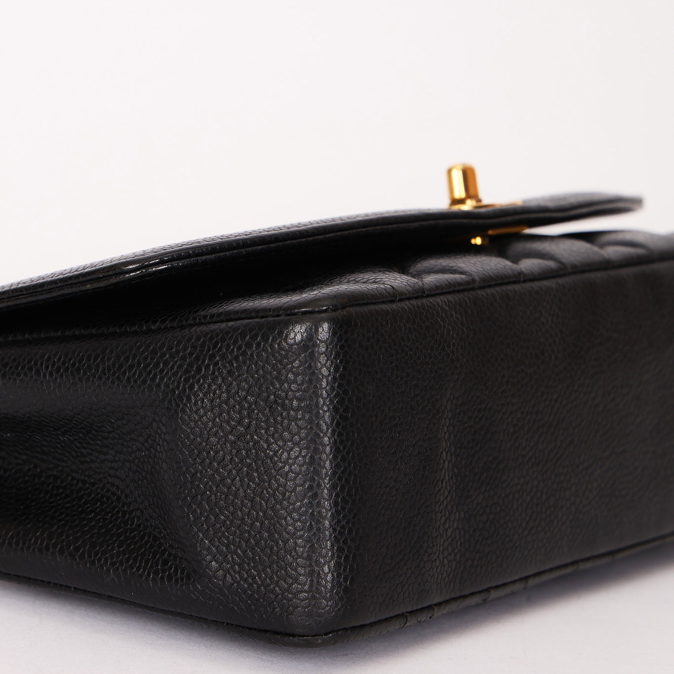 Chanel Small Diana Flap Black Caviar 24K GP