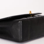 Chanel Small Diana Flap Black Caviar 24K GP