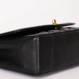 Chanel Small Diana Flap Black Caviar 24K GP
