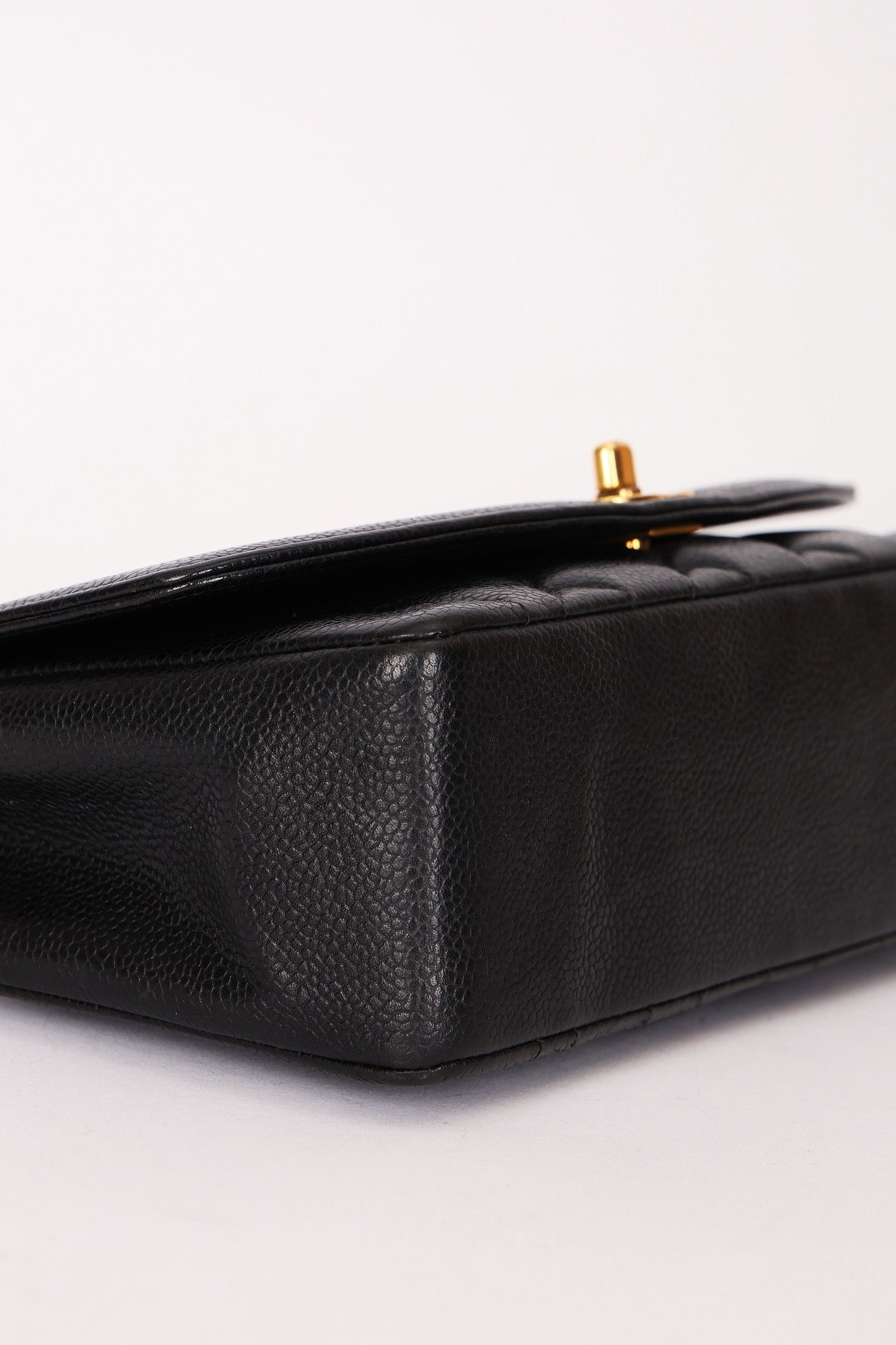 Chanel Small Diana Flap Black Caviar 24K GP