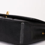 Chanel Small Diana Flap Black Caviar 24K GP