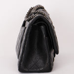 Chanel 2.55 Reissue Double Flap 225 Brasserie Charms Black Calfskin RHW