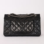 Chanel 2.55 Reissue Double Flap 225 Brasserie Charms Black Calfskin RHW
