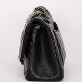 Chanel 2.55 Reissue Double Flap 225 Brasserie Charms Black Calfskin RHW