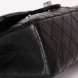 Chanel 2.55 Reissue Double Flap 225 Brasserie Charms Black Calfskin RHW