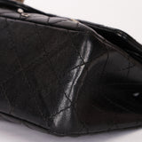 Chanel 2.55 Reissue Double Flap 225 Brasserie Charms Black Calfskin RHW